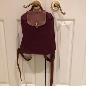 Le Pliage - Longchamp Backpack (dark red)
